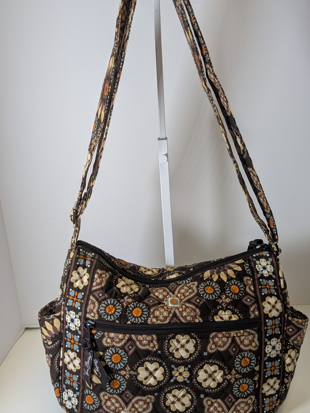 Vera Bradley Retired 2012 CANYON Pattern Quilted Shoulder Bag & Matching Coin Pu - Picture 2 of 11